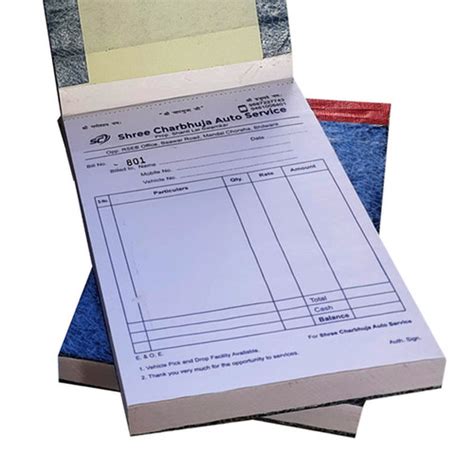 bill book printing near me.